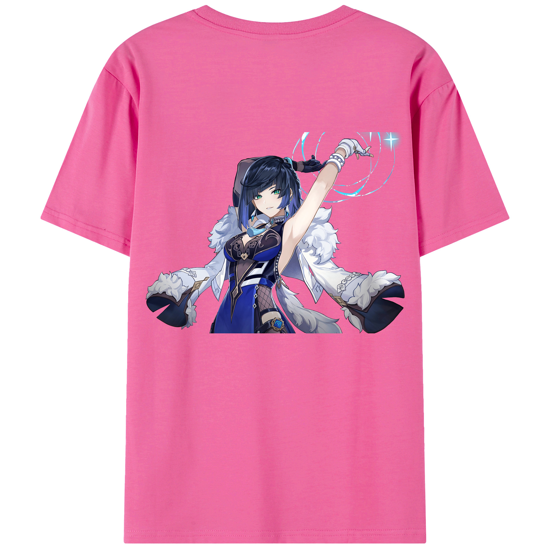 げんし神 夜兰 やらん genshin Yaran レディース半袖Tシャツ(バックプリント)